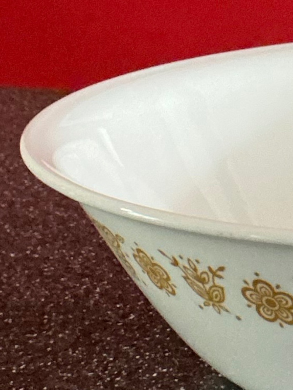 Vintage Corelle Butterfly Gold Serving Bowl Large 10.25” Retired Corning Glass - Picture 12 of 14